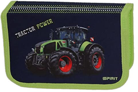 Unbekannt Traktor Federtasche gefüllt Federmäppchen Stifte Etui Federmappe Bulldog Trecker