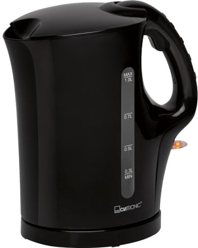 Clatronic WK 3462 schwarz Wasserkocher schnurlos Schwarz
