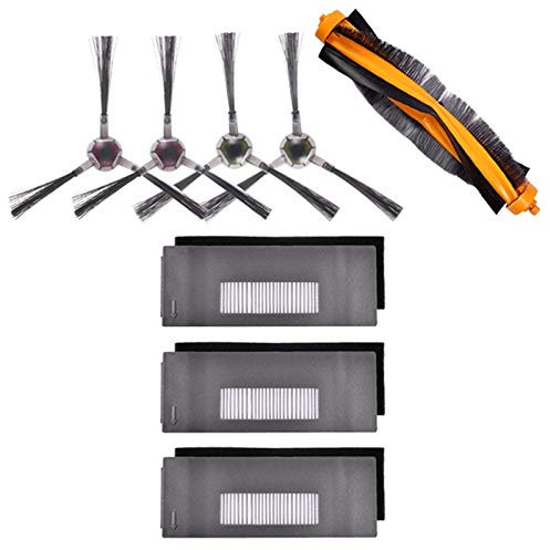 LICHIFIT Filter- und Bürsten-Ersatzset für ECOVACS DEEBOT 900 901 Staubsauger-Roboter, Zubehörteile