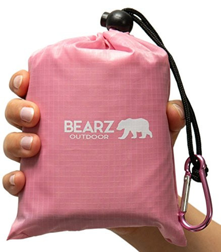 BEARZ Outdoor Couverture de voyage – Couverture de plage de poche, couverture de camping, couverture de pique-nique imperméable, tapis de plage anti-sable – Gadgets de camping et accessoires de