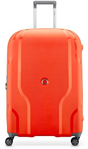 DELSEY PARIS - Clavel - Großer, starrer, erweiterbarer Koffer - 76x51x32 cm - 106 Liter - L - Orangefarbene Mandarine