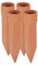 Relaxdays Cône en Argile d’arrosage, Lot de 4 Accessoire d’arrosage, Bouteilles d’1,5 L, 19 x 4,5 cm, Terre Cuite, 10030007
