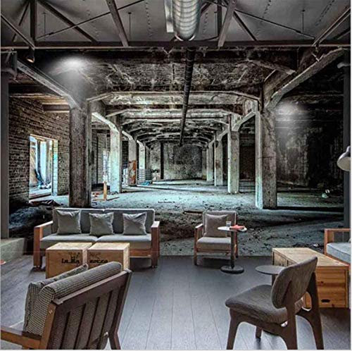 Photo Papier Peint Style Industriel Rétro Mural Salon Chambre Bureau Couloir Décoration Peinture Murale Décor Mural Moderne (270cm x 256cm)