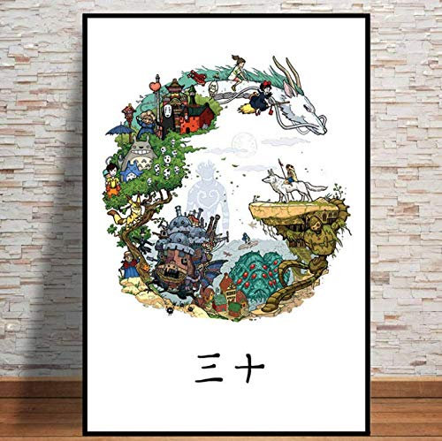 MZCYL Puzzles 1000 Teile Zusammenbau Picture Studio Ghibli Tribut Japan Anime Comic Kinder S Kunst Für Erwachsene Kinder Spiele Lernspielzeug MA1264