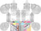 LARGE 10 MIXED Plastic Sweet Jars, 2 Tongs, 2 Scoops, 100 Bags - Vintage Victorian Pick & Mix Sweet Shop Candy Buffet Kit Party Pack (Rainbow Polka Dot Mix)