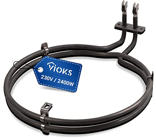 VIOKS Heizelement 230V 2300W Ringheizung Heißluft Ersatz für EGO 20.29477.000 Bosch Siеmens 00499003 00483636 Heizung Backofen Umluftheizung Umluftheizkörper - Heizelemente für Backöfen & Herde