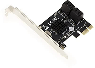 KALEA-INFORMATIQUE Scheda controller PCI Express PCIe a 4 porte per dischi rigidi SATA 3 6G con chipset Marvell 88SE9215. Staffe a profilo alto e basso