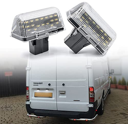 2pc LED Kennzeichenbeleuchtung für Ford Transit MK6 MK7 Tourneo MK4 MK5 1985-2013 Connect 2002-2013 Canbus Heckleuchten Tag Lampen OEM # 4388111