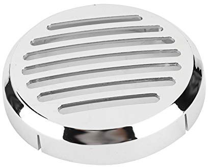 Dioche Hupenabdeckung motorrad, 3,5 Zoll Runde Hupen, Chrom-Hupenabdeckung, passend für Cruiser Motorräder