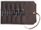 Tool Roll Up Bag with 10 Staggered Tool Pockets,Chisel Roll Portable Carry Small Tool Organize Pouch (Grey)