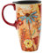 Topadorn Ceramic Travel Mug Coffee Cup with Sealed Lid,17oz. Orange