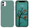 DOMAVER Coque iPhone 11, Silicone Liquide Étui iPhone 11 Case, Doublure en Microfibre Douce Housse AntiRayure Antichoc Protection Téléphone Fine pour iPhone 11 Vert Pinède