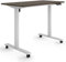 ESMART Germany ETX-121GE 120x60cm Ebenholz Dekor Ergonomischer Steh-Sitz-Schreibtisch auf Rollen Stufenlos elektrisch höhenverstellbar 78,5-128,5cm 3X Memory Aktivitätserinnerung Soft-Start/Stopp