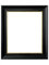 FRAMES BY POST Bilderrahmen Scandi Schwarz mit Crackle Gold 50x70 cm Kunststoff Glas