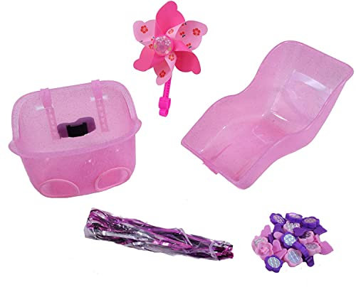 Discount Ammaco Kids Girls Princess Pink Bike Doll Seat Carrier Gift Set, One Size