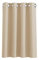 PONY DANCE Gardinen für Kleine Fenster - Vorhang Blickdicht Kurz Vorhänge Kinderzimmer Verdunklungsvorhänge mit Ösen Thermovorhang 1 Stück H 90 cm x B 132 cm, Biscotti Beige
