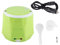 Olla Arrocera Eléctrica Pequeña, Olla Arrocera para Coche, 24V 140W 1.6 L Cocedor de Arroz Portátil Eléctrico y Vaporera de Alimentos, 18×18.1×15.6cm, con Cuchara, para Hogar y Camiones(verde)