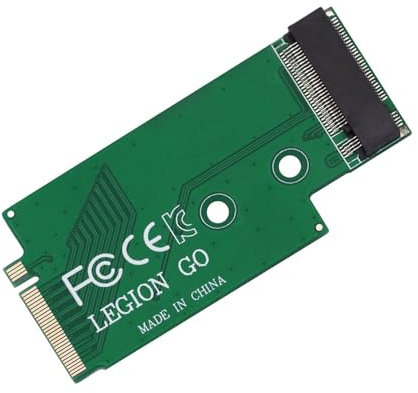 Carte de Conversion modifiée pour Lenovo Legion Go,Adaptateur de Carte mémoire d'extension SSD pour Carte de Disque Dur NVME M.2 2242 à 2280 Accessoire (Vert)