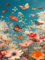 Giahism Blumen Malen Nach Zahlen Erwachsene-Schmetterlinge Malen Nach Zahlen Mit Pinseln und Acrylfarbe,DIY Set Basteln Erwachsene mit Pinseln und Acrylfarben für Home Decor(Rahmenlos,30x40cm)
