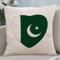 Yelolyio Pakistan-Flagge, Überwurf-Kissenbezug, Kissenbezug mit Reißverschluss, Heimdekoration für Sofa, Wohnzimmer, Schlafzimmer, 45,7 x 45,7 cm