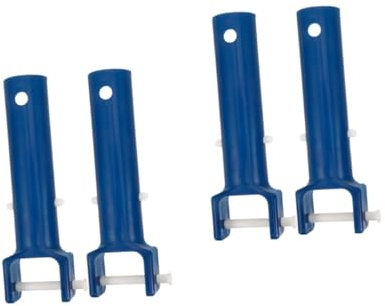 Supvox 4 Stück Griff Ersatz Schmutz Reinigungswerkzeug Griff Kunststoffgriff Kunststoff Pool Schmutzreiniger