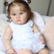 RXDOLL Reborn Kleinkind Puppen Mädchen 60CM Realistische Reborn Baby Puppen Kleinkind Mädchen Stoffkörper Lebensechte Babypuppen Die echt Aussehen Lebensgroße weiche Silikon Baby Puppe
