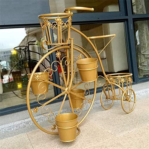 Pflanzenständer Blumentopfhalter Fahrrad Blumenständer Metall Pflanzenständer Innen/Außen/Garten/Balkon/Wohnzimmer Leiter Pflanze Blumentopf Regal Lagerregale
