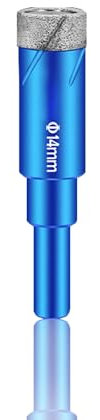 Forets Diamant 14MM avec Carrelage,pour Granit, Carrelage, Céramique, Porcelaine,Meche Perceuse Metal