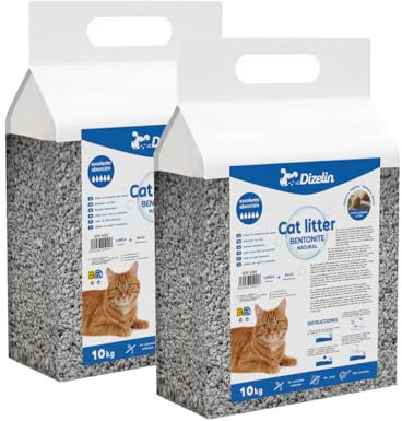 Katzenstreu, Bentonit, mit Lavendelduft, feines Granulat, natürlicher Sand, Bindemittel (20 kg)