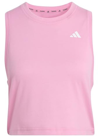 adidas Women's Train Essentials Boxy Workout Tank, st Tropic Bloom/Black, S