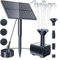 Pompe de fontaine solaire, 5 V, 5 W, 180 l/h, panneau solaire, pompe de fontaine à eau, respectueuse de l'environnement, pompe à eau solaire pour colibri, bassin, piscine, aquarium