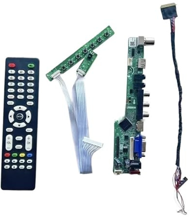 Kompatibel Mit HB140WX1-100/200/300/400/500 40Pin LVDS 1366x768 14 HDMI+VGA+AV+USB Laptop-Bildschirm Analog-TV-Treiber-Controller-Board-Kit DIY, Laptop-Monitor-Motherboard(for HB140WX1-400)