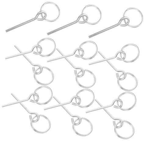 GARVALON 15 Stück Zeltstangenverbinder Aus Verzinktem Eisen Mit Stift Ringen Windbeständig Und Leicht Zeltzubehör Für Camping Trekking Und Outdoor Abenteuer