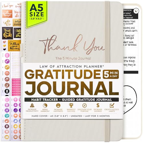 Notizbuch Law of Attraction – luxuriöser täglicher Kalender und Tagebuch, erhöht die Produktivität, Fröhlichkeit und verbessert die Zeitplanung Deluxe Daily Freedom Mastery Logo rose gold