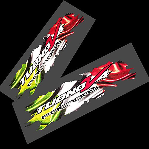 Aprilia Tuono V4?Factory Torn Italienische Flagge Reflektierende Design-Grafiken Aufkleber Aufkleber X 2