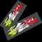 Aprilia Tuono V4?Factory Torn Italienische Flagge Reflektierende Design-Grafiken Aufkleber Aufkleber X 2