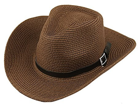 Moonlove Chapeau Cowboy Homme Chapeau Panama Homme Chapeau de Paille Homme Femme Chapeau Homme Été Chapeau de Soleil Homme Femme Chapeau à Large Bord Chapeau Anti UV pour Voyage Randonnée Pêche