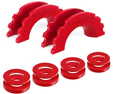 AUTMATCH Kit de rondelles isolantes de manille à anneau en D – 2 isolateurs de manille en caoutchouc avec 8 rondelles, s'adapte aux manilles 3/4, protège et empêche les cliquetis, housse de manille