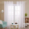Deconovo Tende Soggiorno Moderne 2 Pezzi Trasparenti Corte Cameretta Bambini Moderne in Voile Ricamate con Occhielli per Salotto Eleganti 140x290 CM Rosa