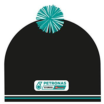 Yamaha Pétronas Unisex Bonnet Black-Yamaha Petronas-2020 Beanie-Mtze, schwarz/grün, Einheitsgröße