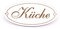Dekolando Küche Schild Türschild Oval - Küche - selbstklebend Hinweisschild Küchentür Küchenschild Orientierung Dekoschild 15x7cm