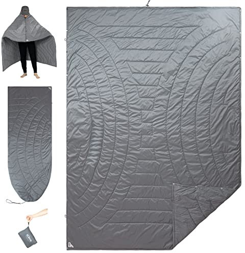 iClimb 3M Thinsulate Isolation Warme Campingdecke Ultraleicht Kompakt (Hellgrau)