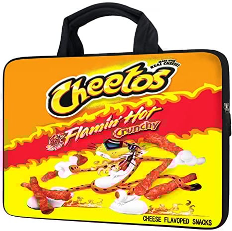 GHJTFC 12Inch Laptop Sleeve Carrying Bag Protective Case Neoprene Sleeve Tote Tablet Cover Notebook Briefcase Bag with Handle (Yellow Tiger, 12 inch)