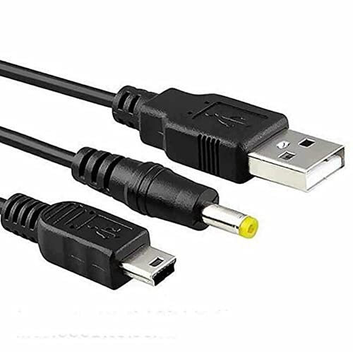 Mr. Gadget's Solutions 2-in-1 USB Data Transfer Charger Cable for PSP 1000, 2000, 3000, PS3 - Fast Charging and High-Speed Data Transfer