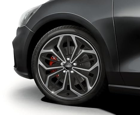 Ford Original Focus ST 2018-Aktuell Leichtmetallrad 18 Zoll 5 x 2-Speichen-Design in Matt Black Machined