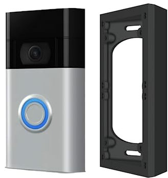 GESTECH Feste 25/45 Grad Türklingelwinkel, Eckwinkel, kompatibel mit 1., 2. Generation, Türklingel 2, 3, 3+, 4, Doorbell Plus (1. / 2. Generation, 2, 3, 4, Plus, 25°-Winkelmontage)