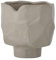 Bloomingville Sella Blumentopf, Grau, Steingut, D12,5xH12,5 cm