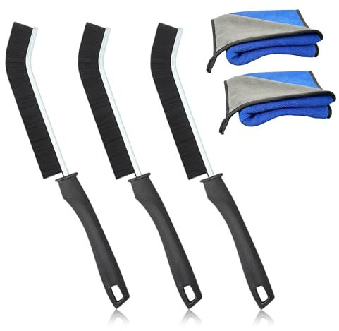 Pack Cepillo Limpieza Hogar con Bayeta Microfibra, Cepillo de Limpieza de Cerdas Duras con Bayeta Limpiacristales, Cepillo Inodoro Cepillo Fino para Limpiar Juntas, Paños de Cocina, Trapos Cocina