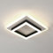 DELIPOP Moderne LED Deckenleuchte, 30W 3375LM LED Deckenlampe Quadratisch Innen, Acryl Deckenbeleuchtung Schwarz für Schlafzimmer, Wohnzimmer, Flur, Küche, Balkon, Natürliches Licht 4500K