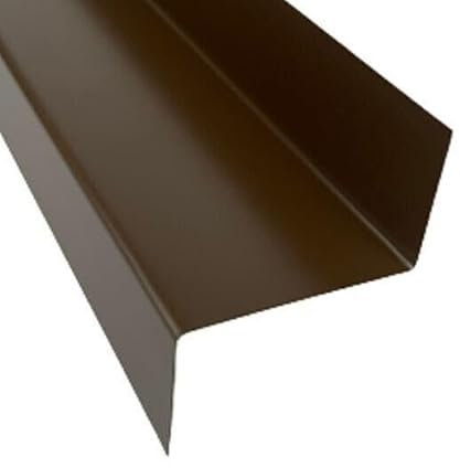 Z-Profile Ral 8014 Profilé en aluminium d'un côté 1 mm Marron 1 m, 1,5 m et 2 m (1 mm Alu Ral 8014, Profil Z 50/130/50 x 1500 mm)